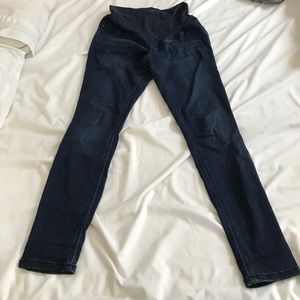 Maternity skinny blue jeans